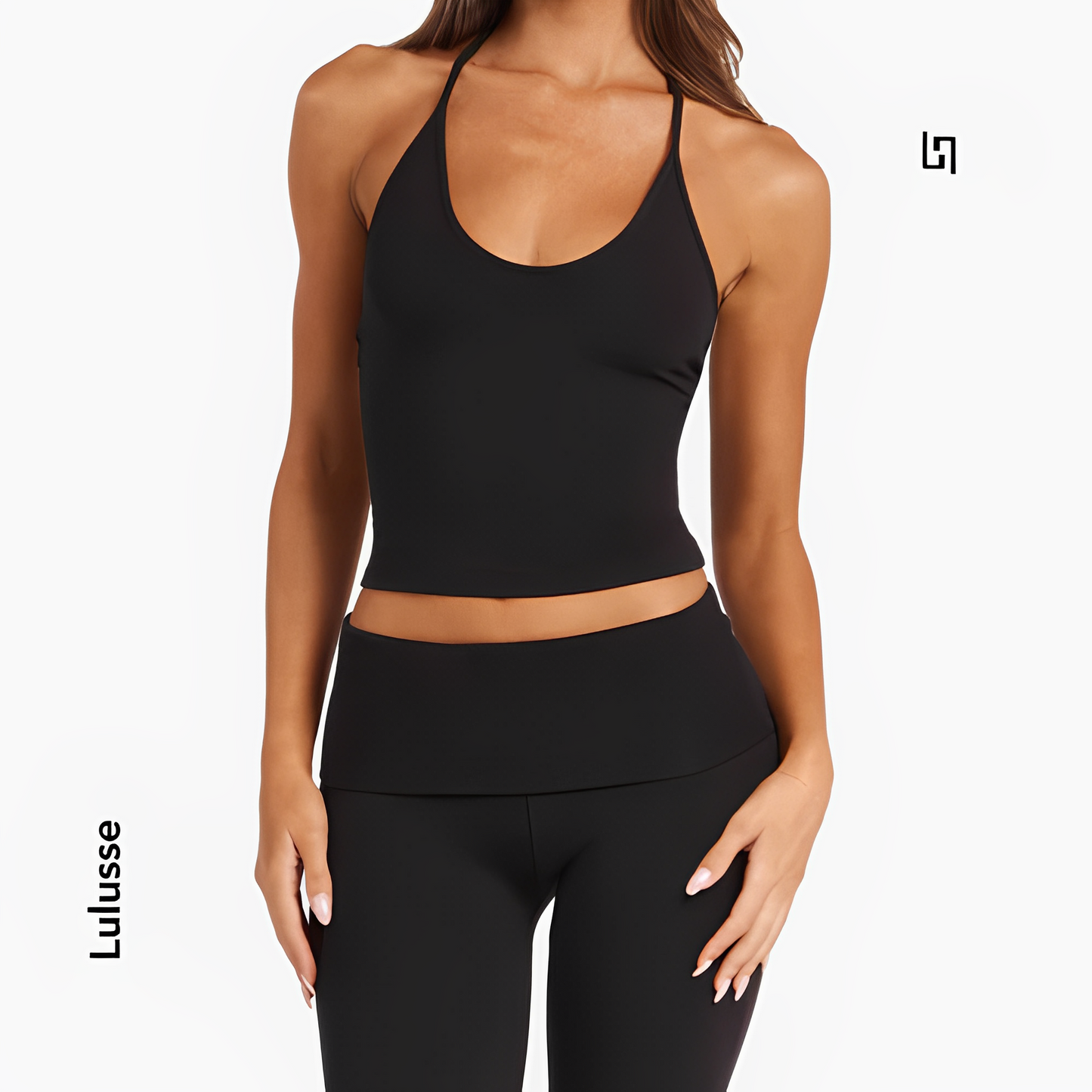 LuxeTwist Halter Crop