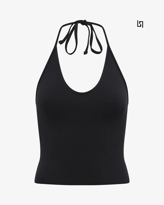 LuxeTwist Halter Crop