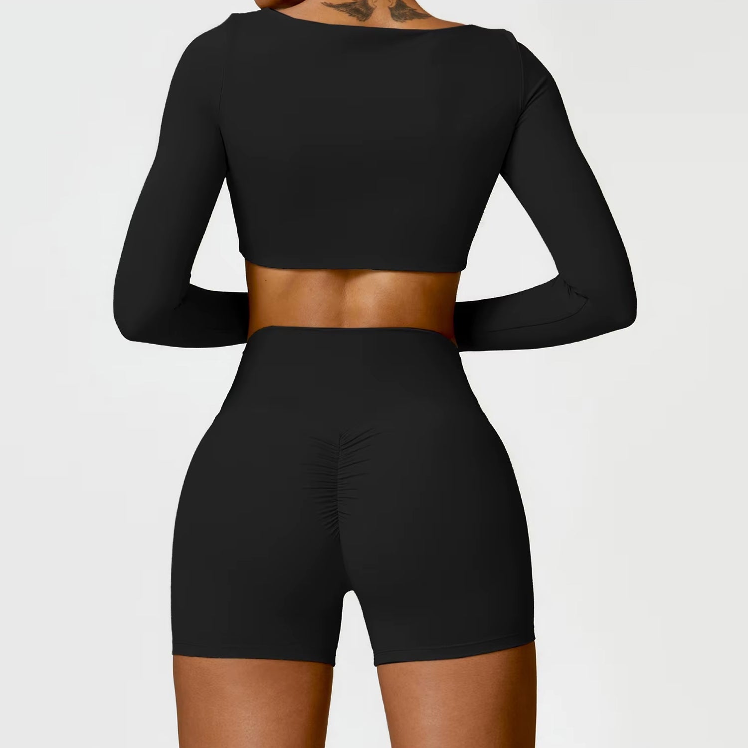 LuxeShape Special Long Crop ve Şort Takım