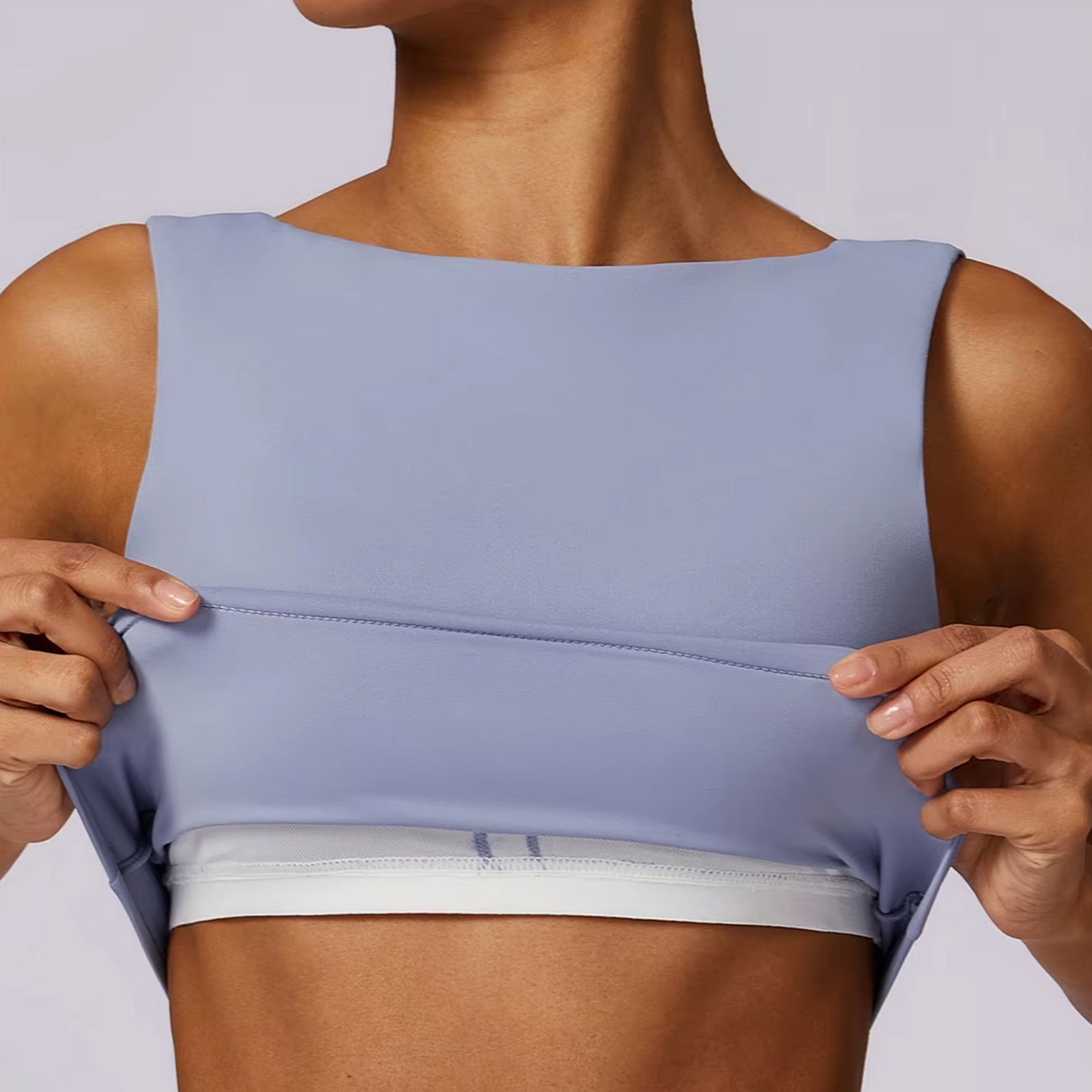 LuxeShape Open Back Crop