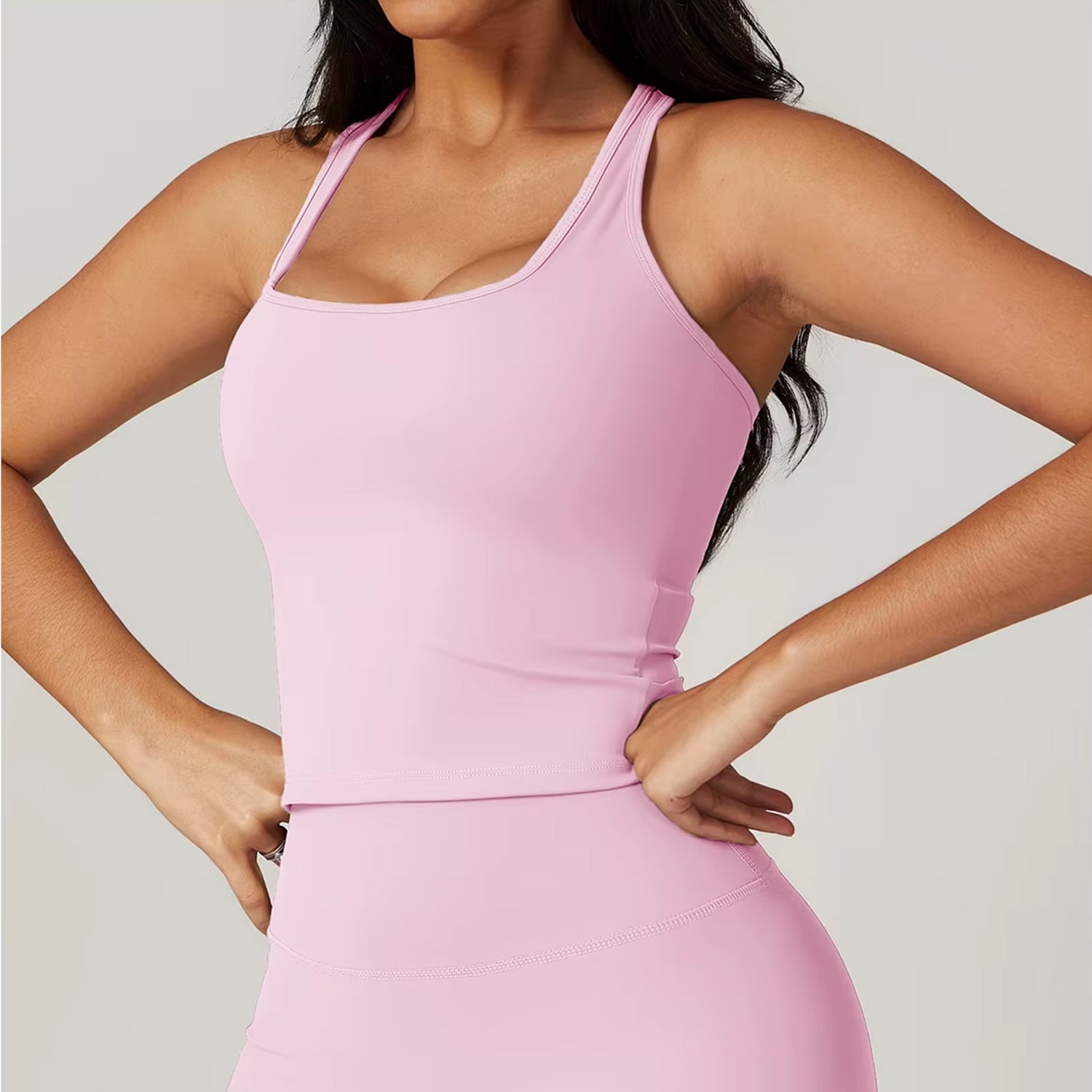 LuxeShape Move Askılı Sırt Detaylı Tank Top