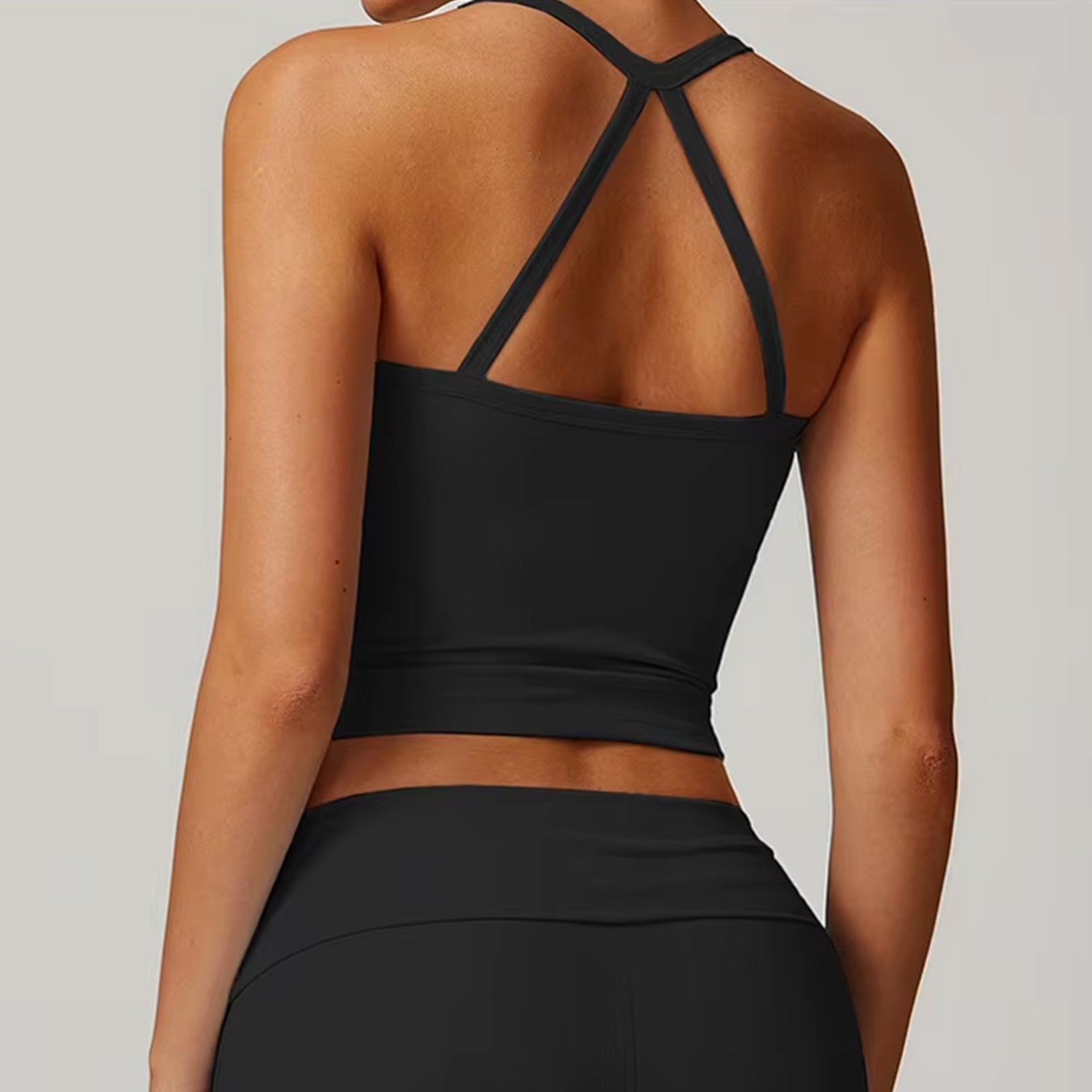 LuxeSoft Line Sırt Detaylı İnce Askılı Tank Top