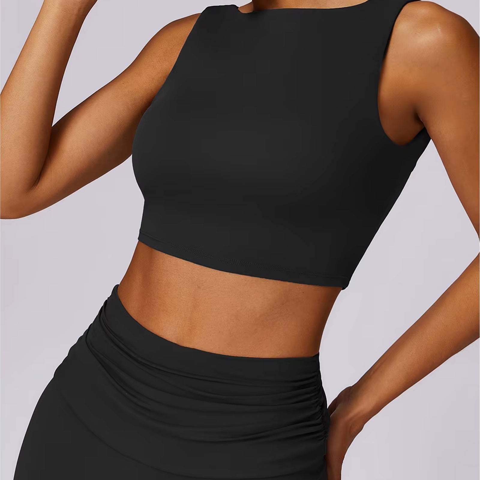 LuxeShape Open Back Crop
