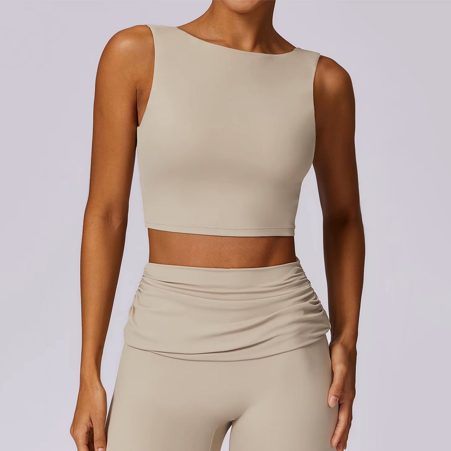 LuxeShape Open Back Crop