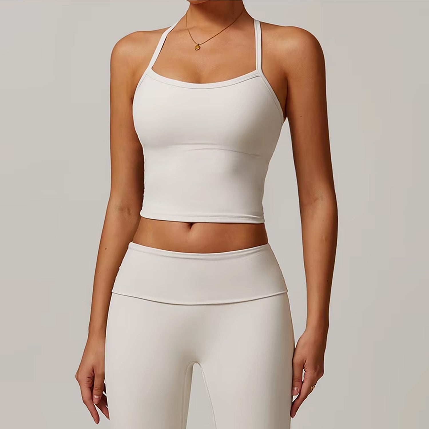 LuxeSoft Line Sırt Detaylı İnce Askılı Tank Top