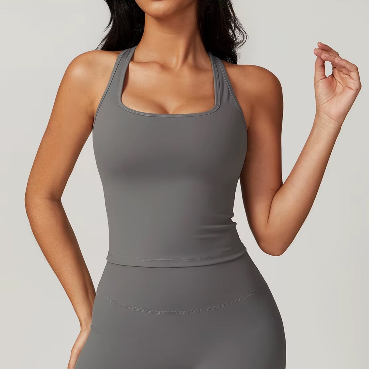 LuxeShape Move Askılı Sırt Detaylı Tank Top