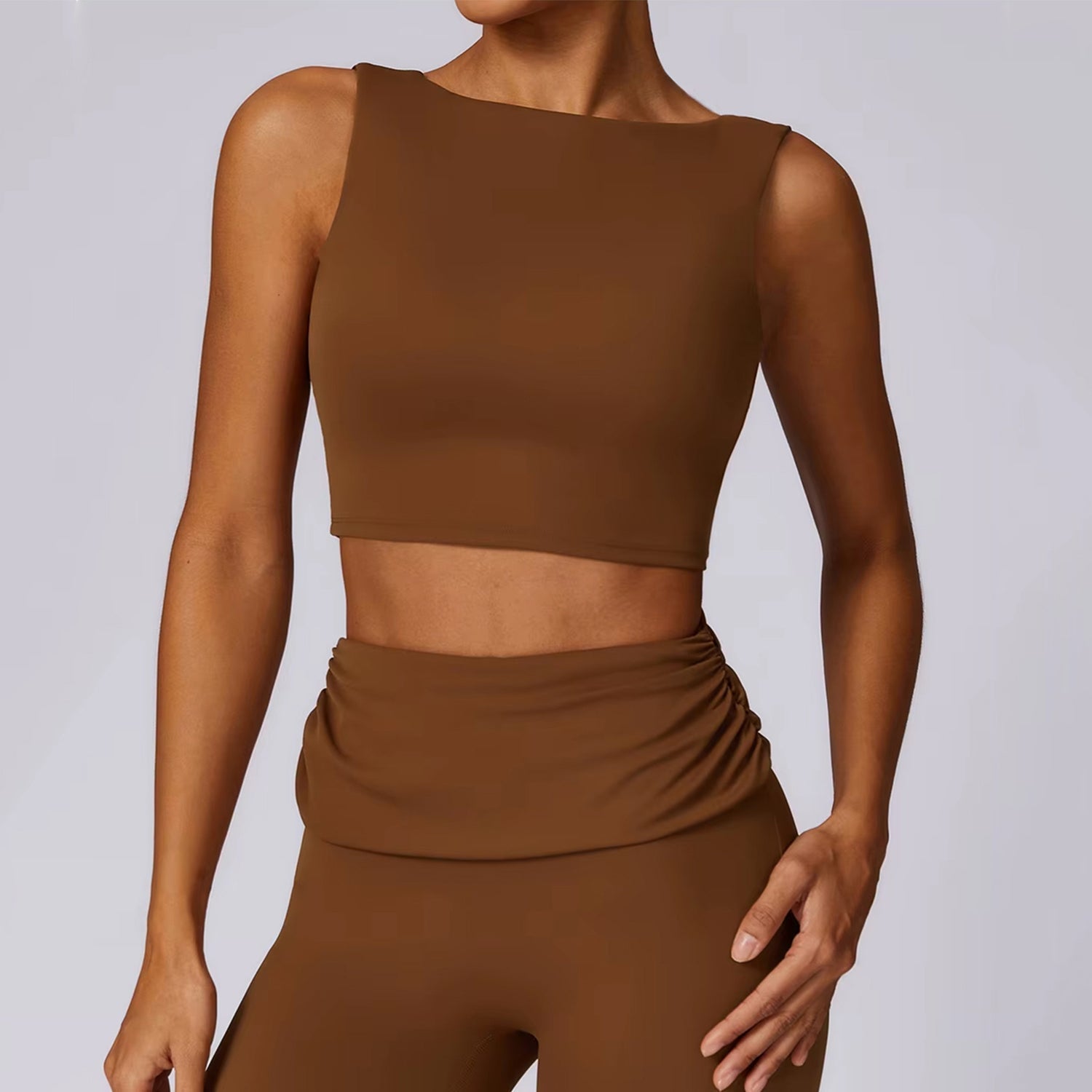 LuxeShape Open Back Crop