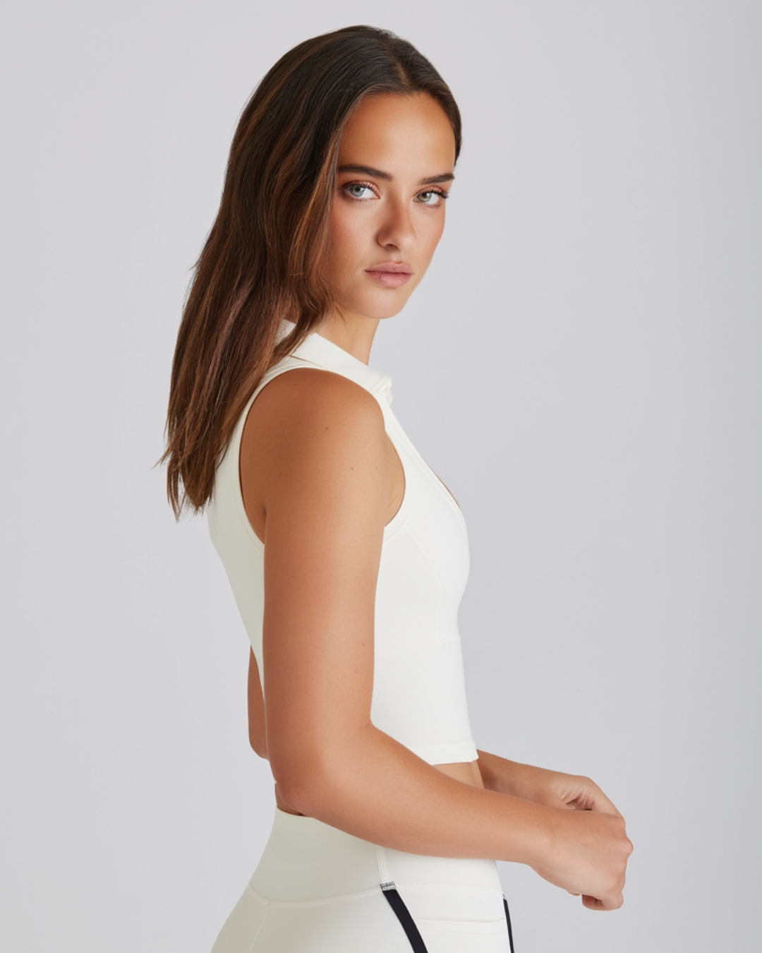 LuxeIcon Polo Crop Top
