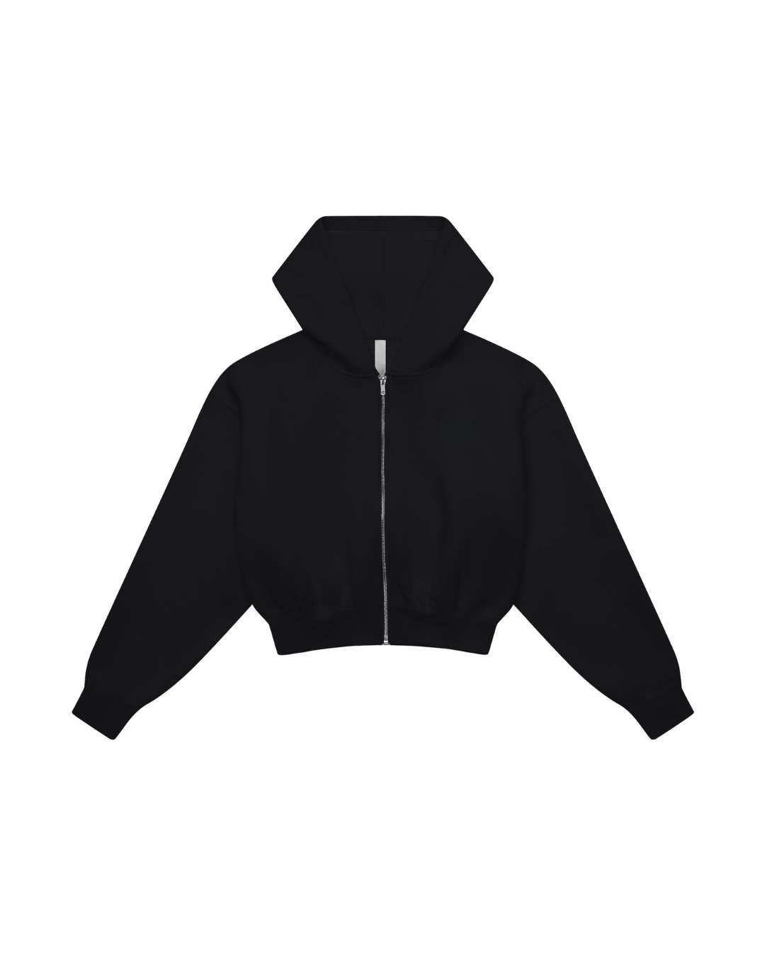 LuxeIcon Cozy Zip-Up Crop Hoodie