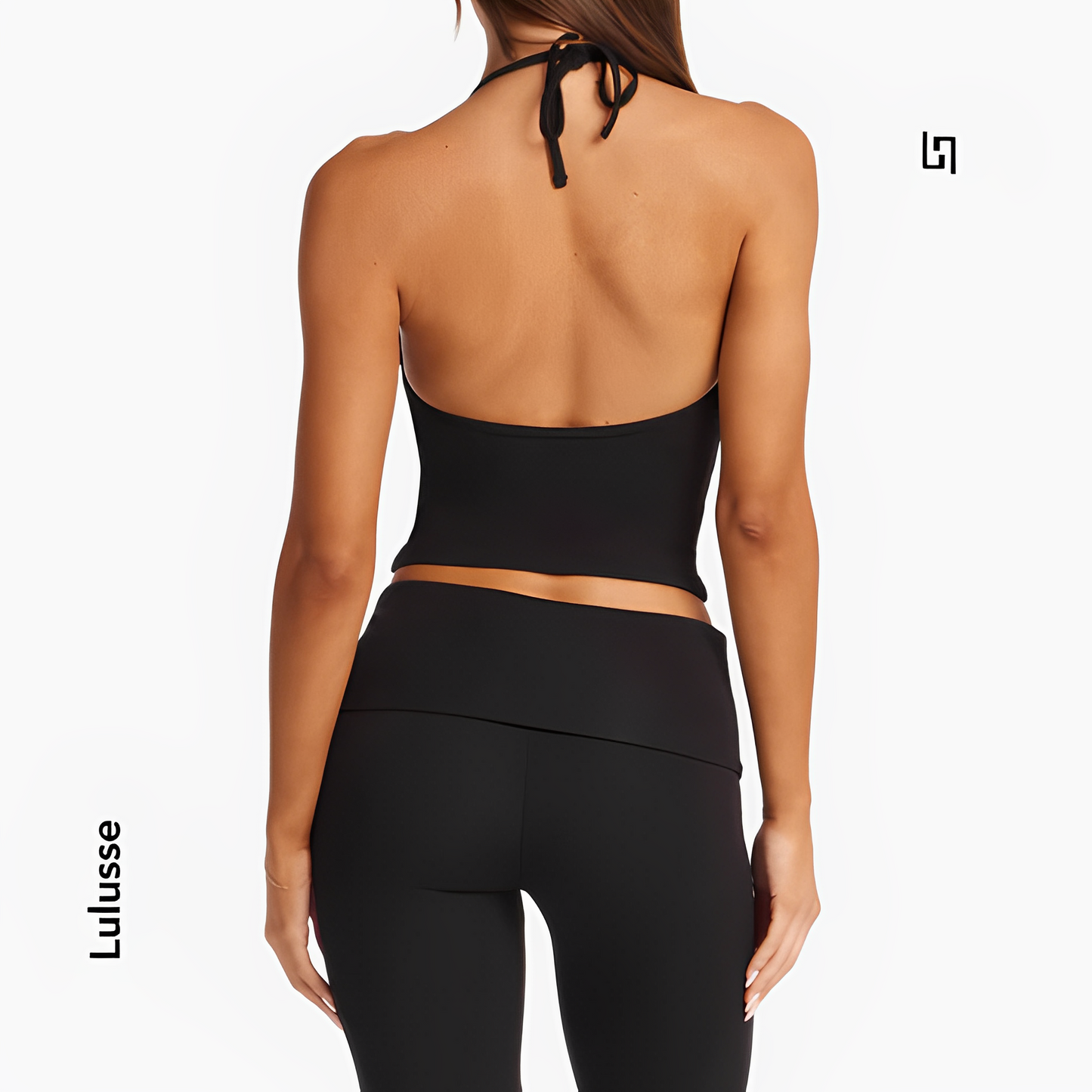 LuxeTwist Halter Crop